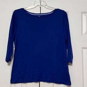 Talbots Petites 3/4 Length Sleeve Scoopneck Tee, Size XLP